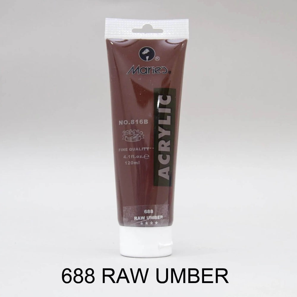 Acrylic Color / Paint 75ml Tube Maries - Use for Canvas, Paper, Wood, Fabric