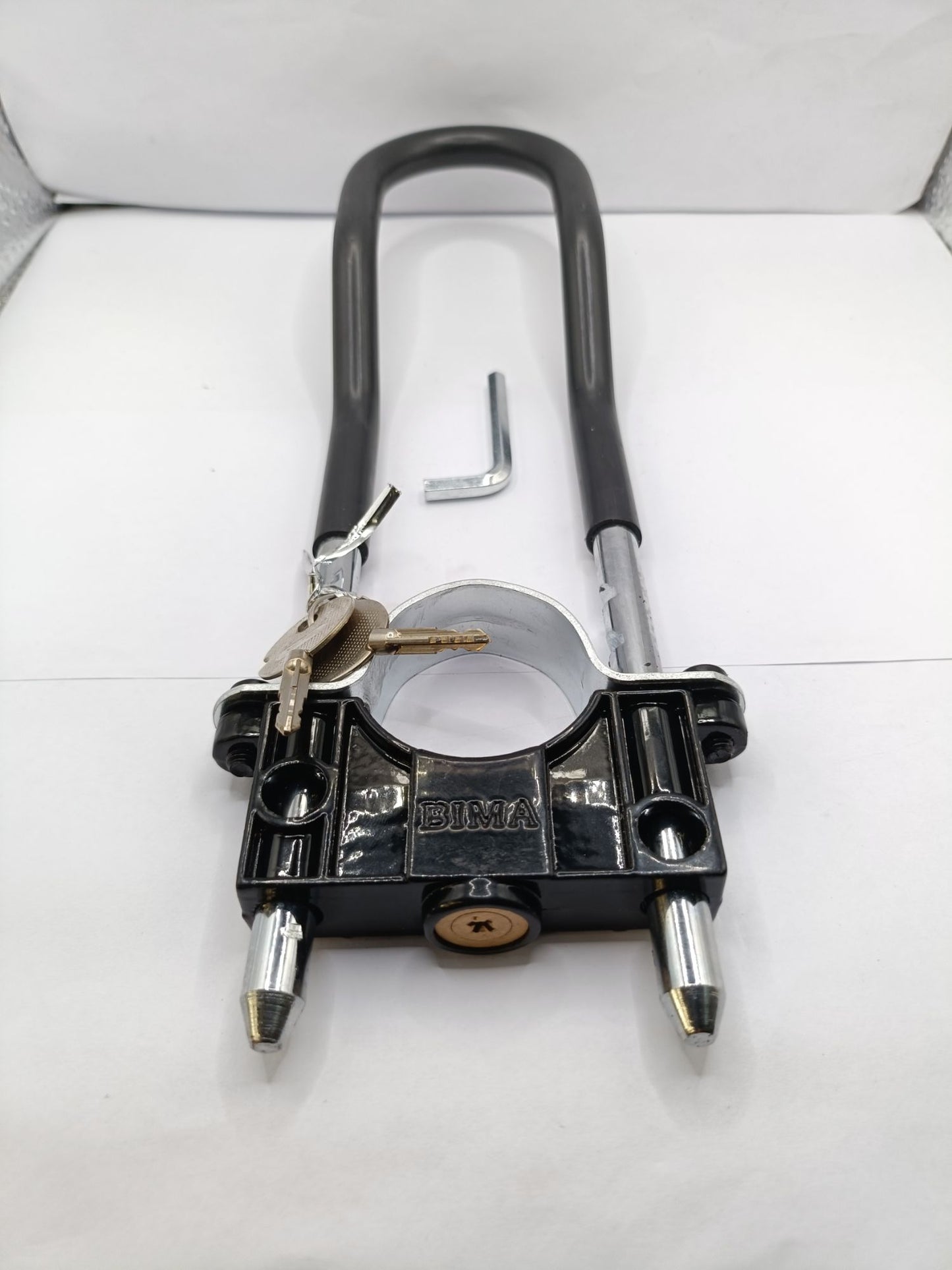 Advanced Bike Security: Universal Front Wheel Lock & Belta Motorcycle Shock Lock