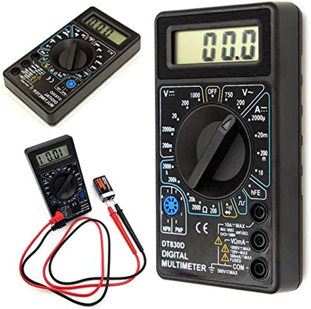 Digital Multimeter Diode & Transistor Tester AC DC Volt Test Voltmeter