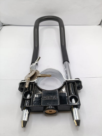 Advanced Bike Security: Universal Front Wheel Lock & Belta Motorcycle Shock Lock