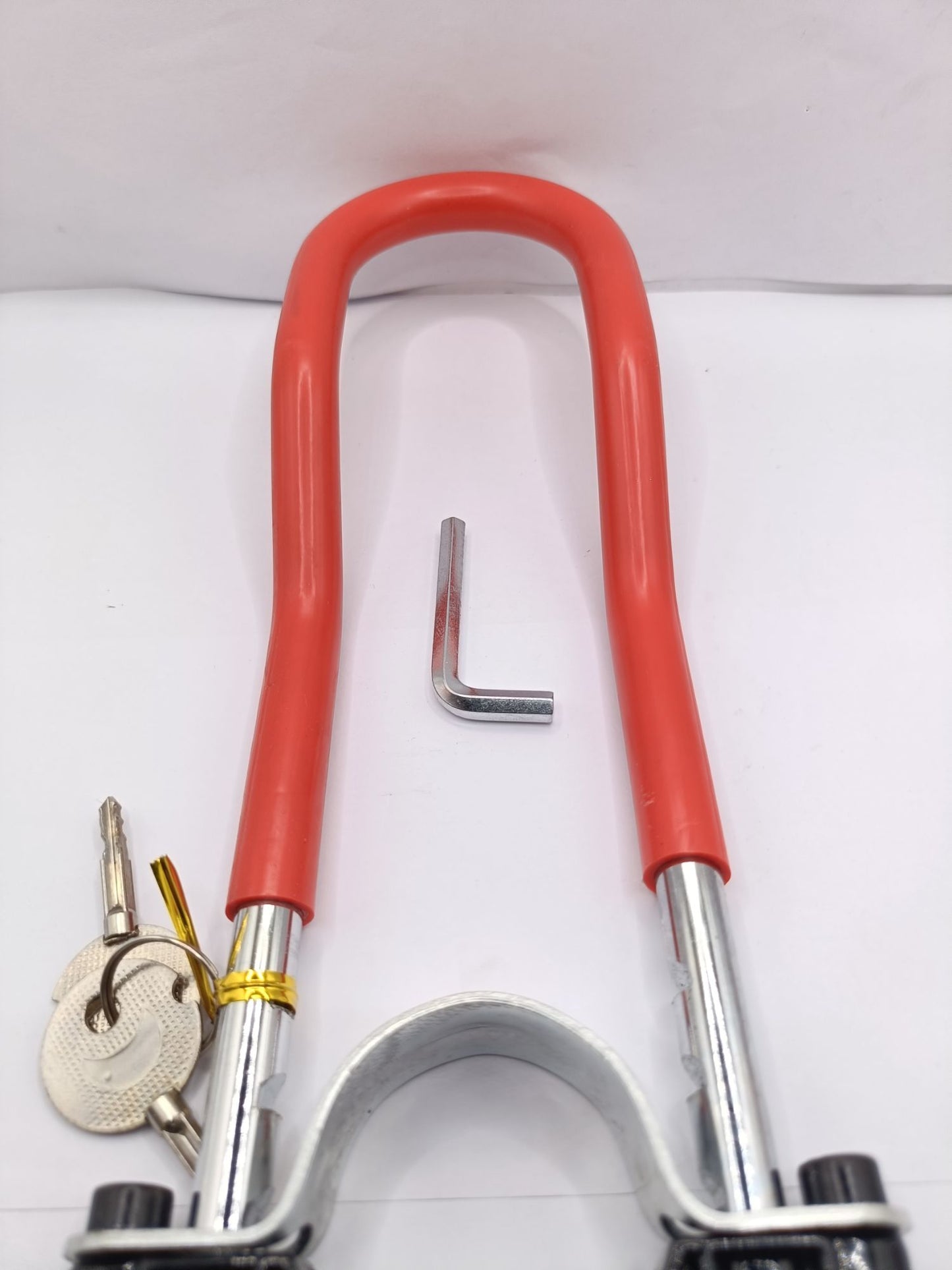 Advanced Bike Security: Universal Front Wheel Lock & Belta Motorcycle Shock Lock