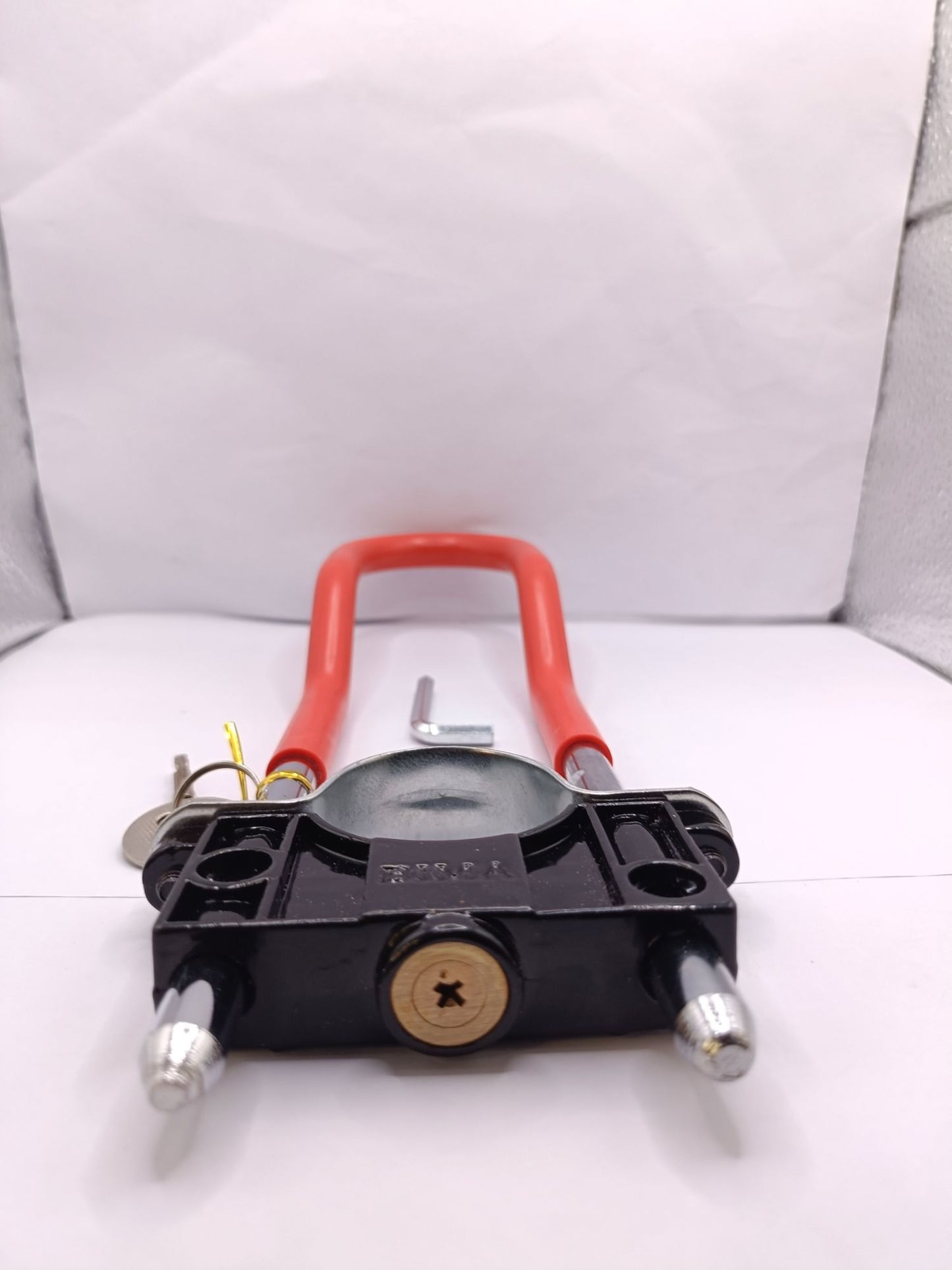 Advanced Bike Security: Universal Front Wheel Lock & Belta Motorcycle Shock Lock