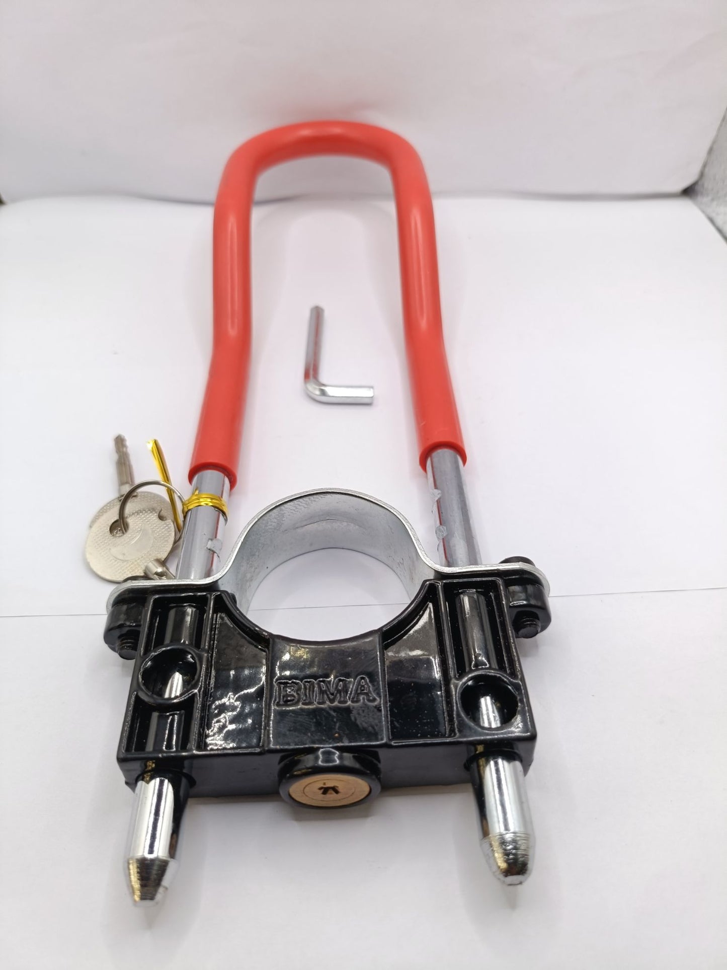 Advanced Bike Security: Universal Front Wheel Lock & Belta Motorcycle Shock Lock