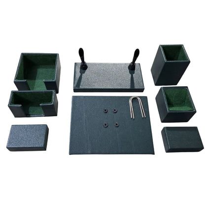 Senator 8-Piece Green Office Desk Organizer Set