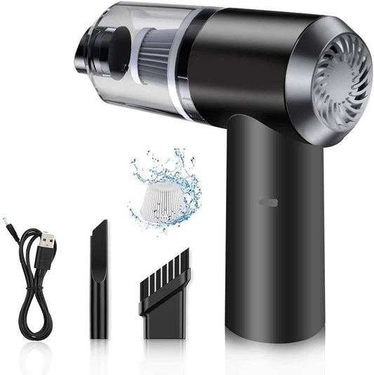 Vacuum Cleaner + Blower 3 in 1 - Rechargeable Cordless Handheld Mini Vacuum for Car, Sofa, Carpet & Home Cleaning