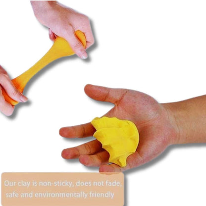 12 Fomic Air Dry Polymer Clay Set with Free Tools – Vibrant, Safe, and Lightweight Play Dough for Kids