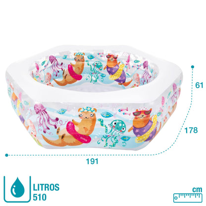 Intex 56493 75" x 70" x 24" Ocean Reef Inflatable Swimming Pool