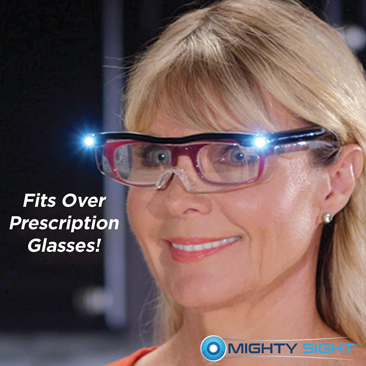 Lighted Magnifying Glass Set, 200% Magnification, LED Light, USB Rechargeable, Hands-Free Eyeglass