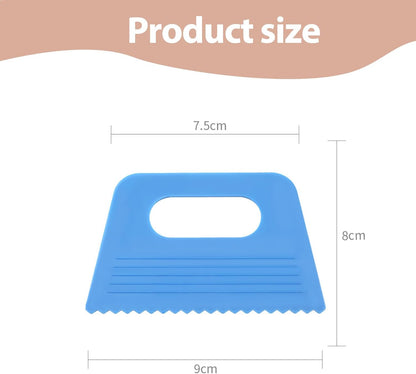 4Pcs - Plastic Paint Scrapers for Art DIY