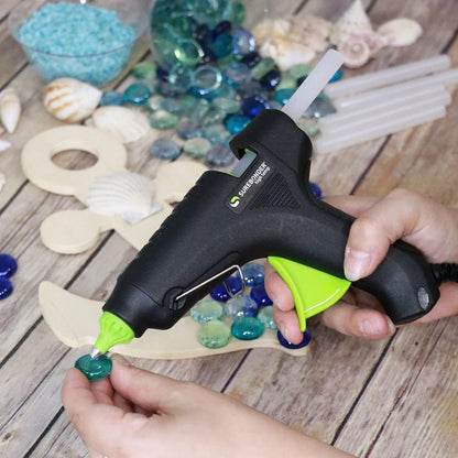 100W Hot Melt Glue Gun with 11mm Glue Sticks - Electric Heat Tool for Arts & Crafts, DIY, Car Repair, Jewelry, and Household Projects