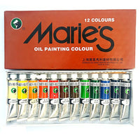 Marie’s Oil Paint Set – 12ml Tubes Available in 12, 18, or 24 Colors