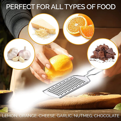 Multi-Functional Stainless Steel Grater for Cheese, Ginger, Garlic