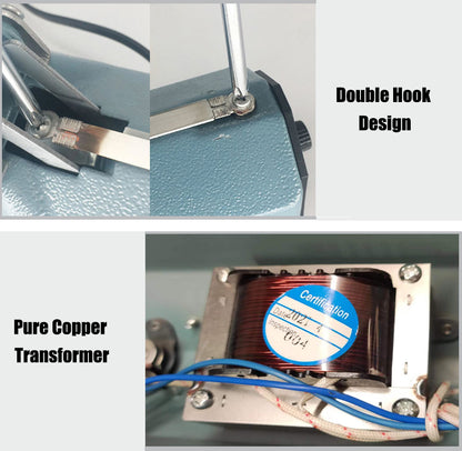 200mm Mini Manual Impulse Heat Sealer - Portable Bag Sealing Machine for Snack and Food Storage