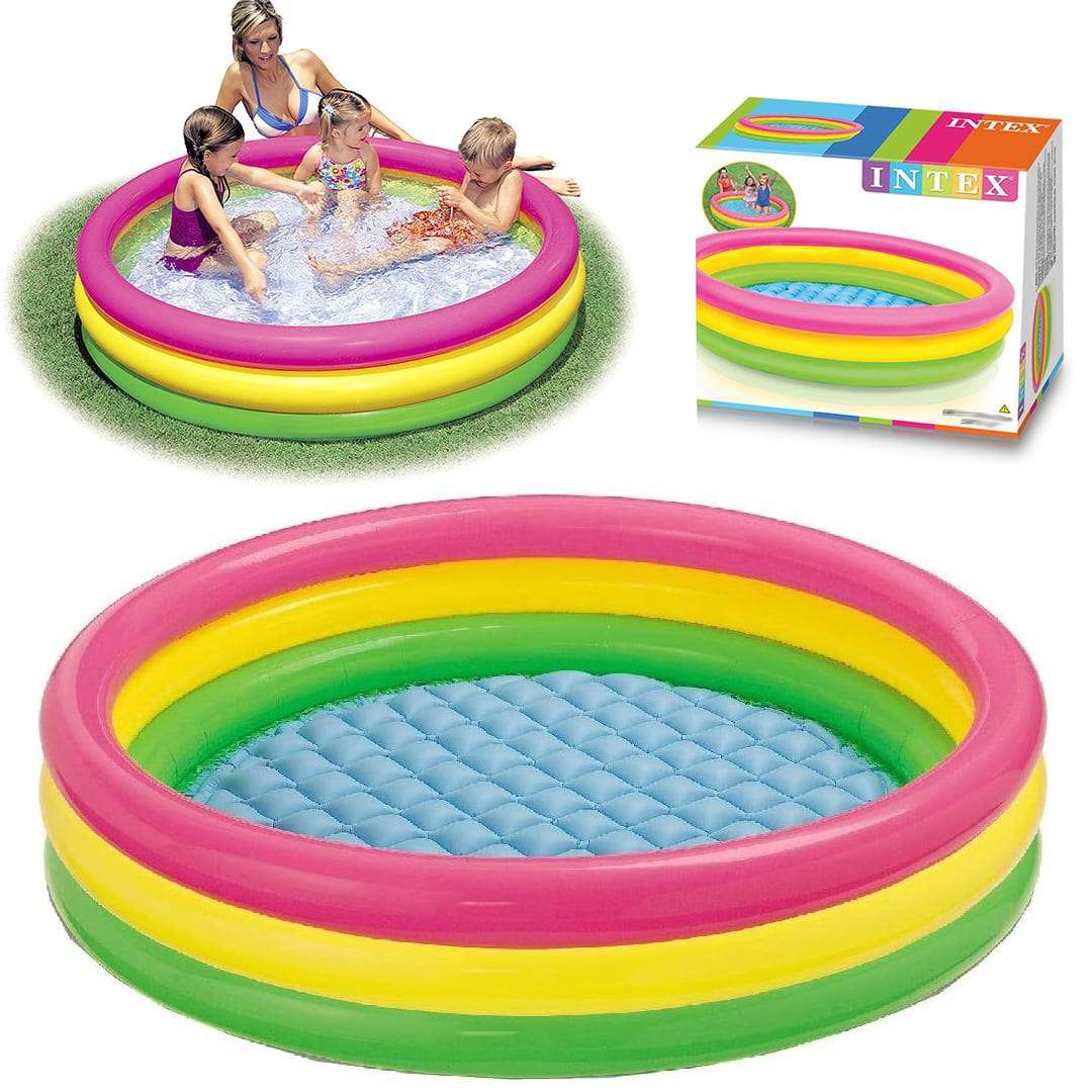 Intex 57422 + 58" x 13" + Sunset Glow Inflatable Swimming Pool for Kids