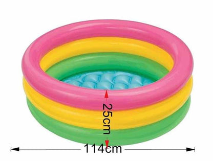 Intex + 2FT + Sunset Glow Inflatable Ring Baby Kiddie Pool & Swimming Pool