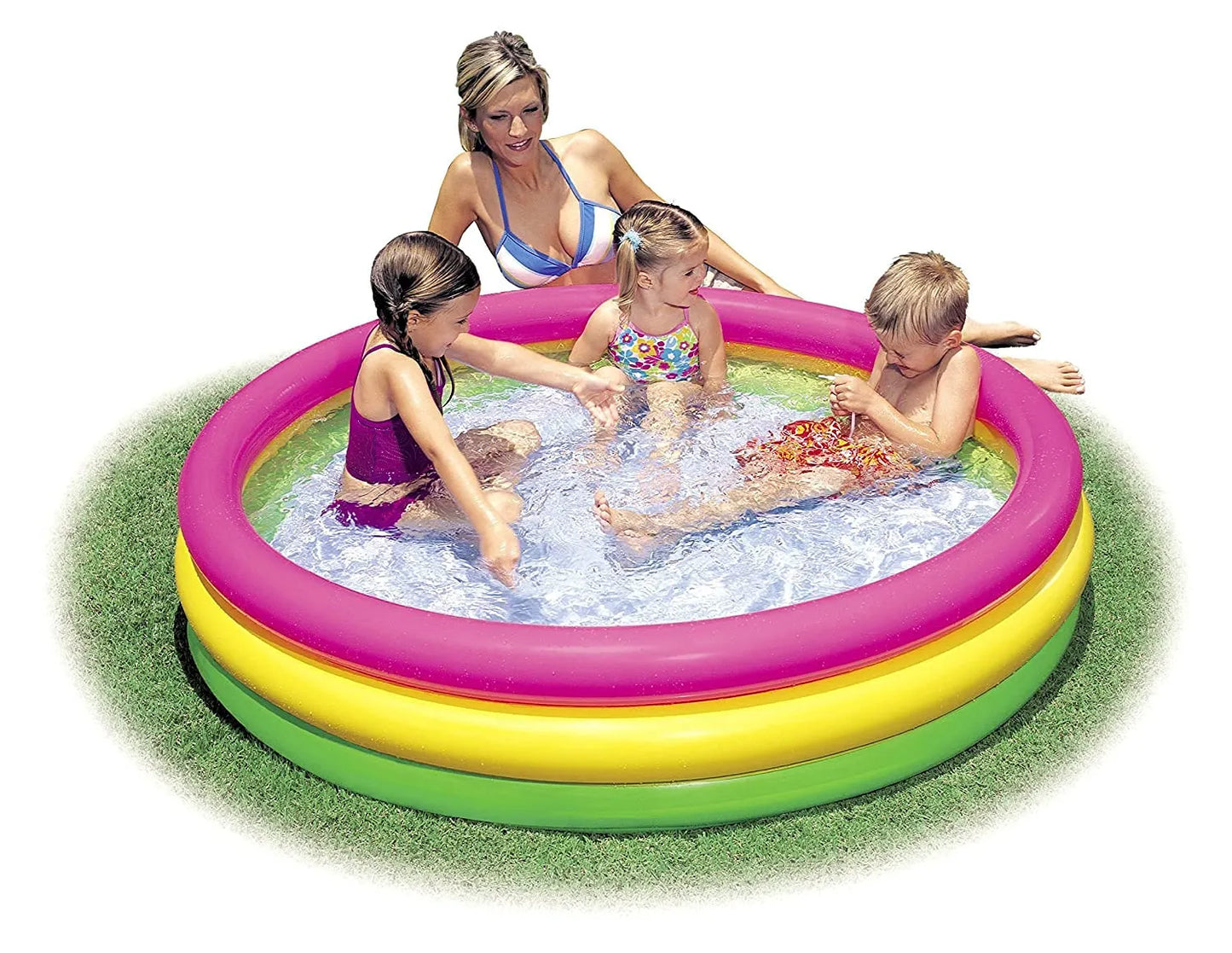 Intex 57422 + 58" x 13" + Sunset Glow Inflatable Swimming Pool for Kids