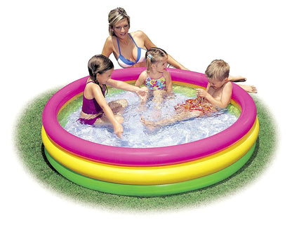 Intex 57422 + 58" x 13" + Sunset Glow Inflatable Swimming Pool for Kids