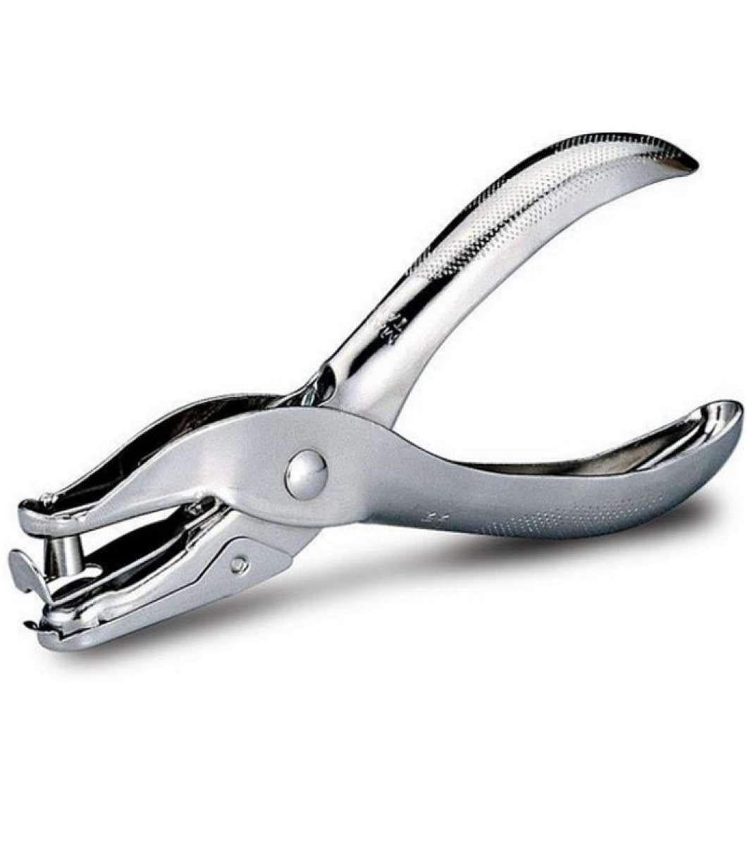 Single One Hole Punch Machine - Silver