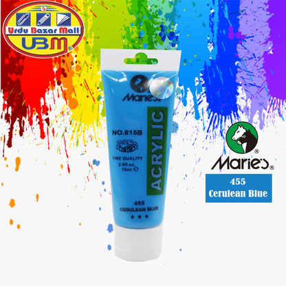 Acrylic Color / Paint 75ml Tube Maries - Use for Canvas, Paper, Wood, Fabric