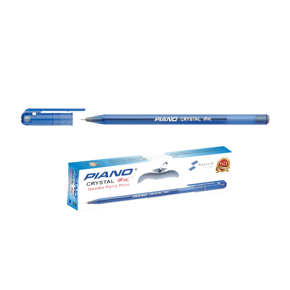 Piano Crystal Gel Pen - 10 Pcs Packet
