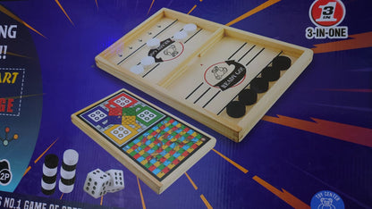 Pucket + Ludo Game - 3 in 1 Indoor Activity for Kids - Best Fun and Learning Game for Children