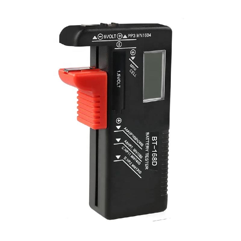 Digital Battery Tester BT168D – LCD Display for AA, C, D, 9V & 1.5V Button Cell Capacity & Voltage Testing