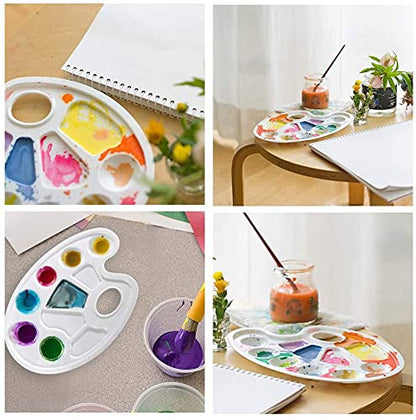 Color Mixing Palette / Tray Plastic - Medium Size With 10 Wells