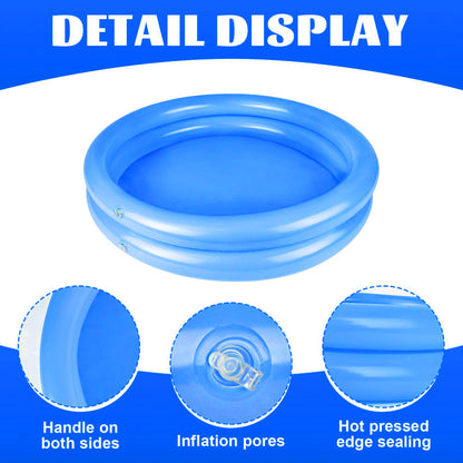 58426 + 58" x 13" + Crystal Blue Inflatable Baby Pool