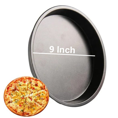 Non-Stick Pizza Pan - Premium Round Bakeware for Easy Baking - Available in 8, 9, or 10 Inch Size