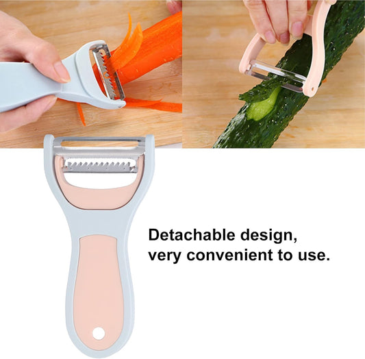 2-in-1 Vegetable Peeler - Multi-Functional Food Peeler for Salad & Carrot Peeling