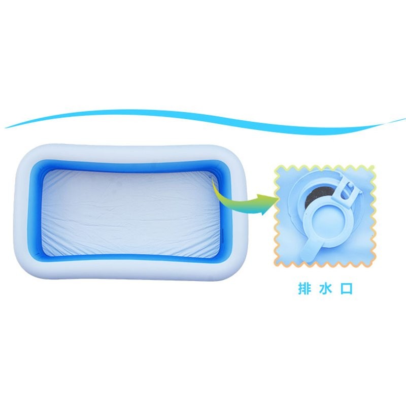 Intex 58484 120" x 72" x 22" Rectangular Inflatable Pool
