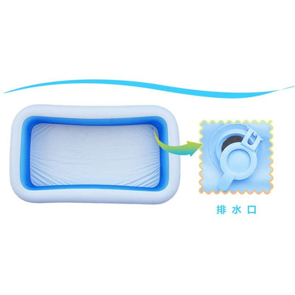 Intex 58484 120" x 72" x 22" Rectangular Inflatable Pool