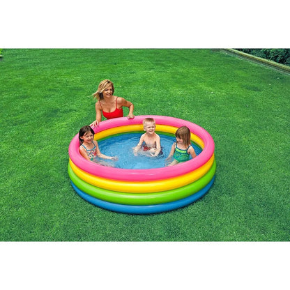 Intex 57422 + 58" x 13" + Sunset Glow Inflatable Swimming Pool for Kids
