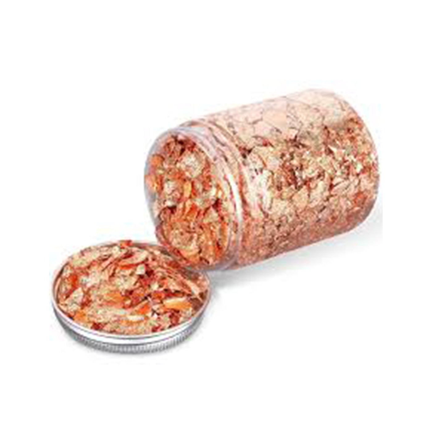 Gold, Silver, Copper Foil Flakes - Metallic Crushed Leaf for Resin, Crafts, Painting, and Slime