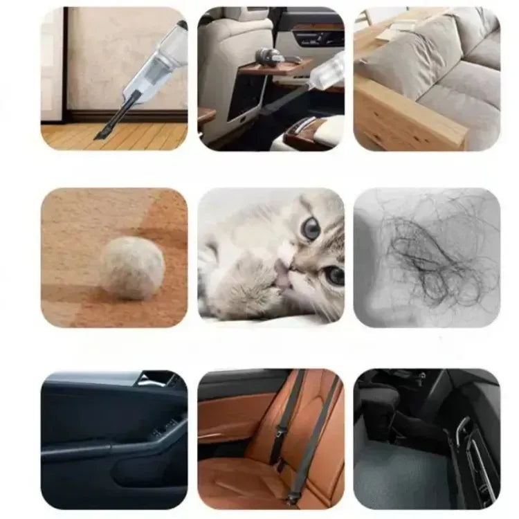 3-in-1 Cordless Handheld Vacuum Cleaner – Rechargeable, Wet & Dry, with LED Light