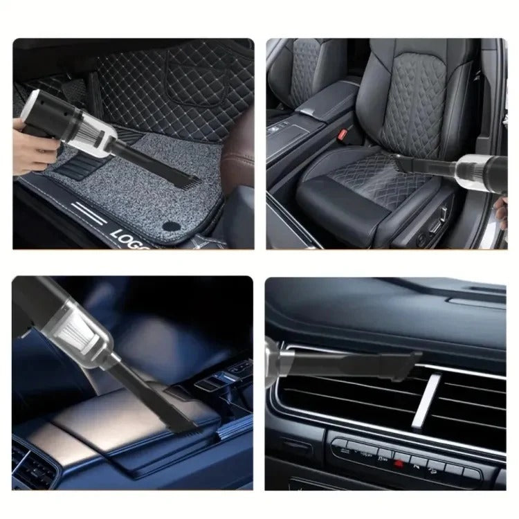 3-in-1 Cordless Handheld Vacuum Cleaner – Rechargeable, Wet & Dry, with LED Light