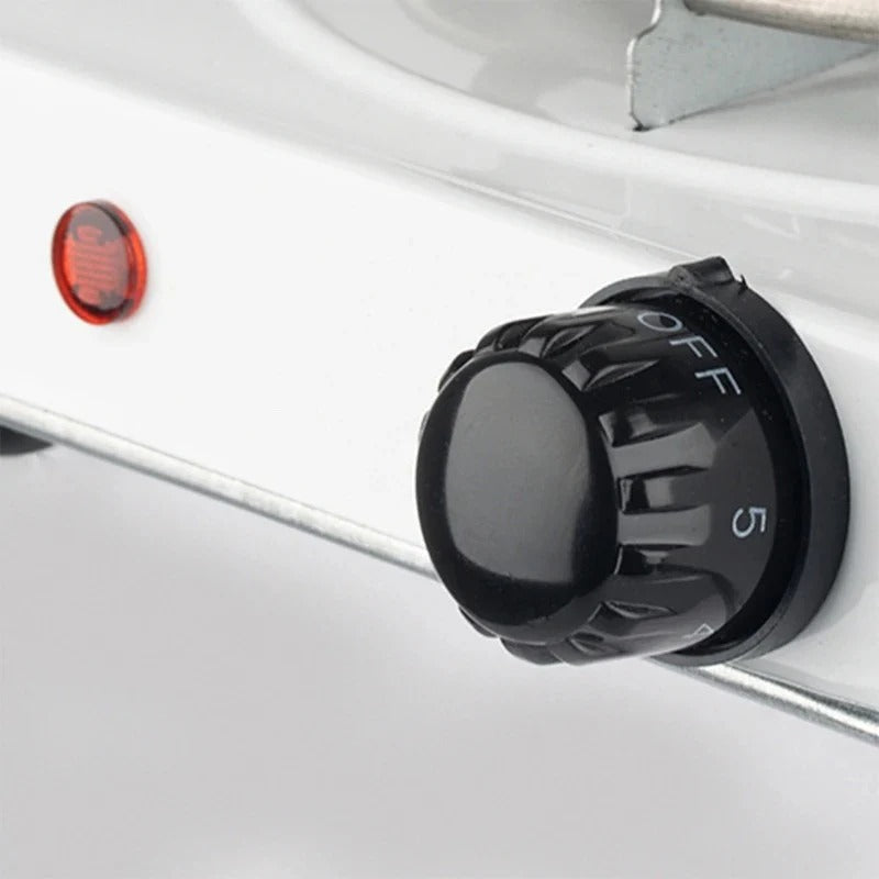 Electric Single Stove Burner - Stainless Steel Hot Plate with Adjustable Temperature, 1000W, Low Voltage, Quick Heating