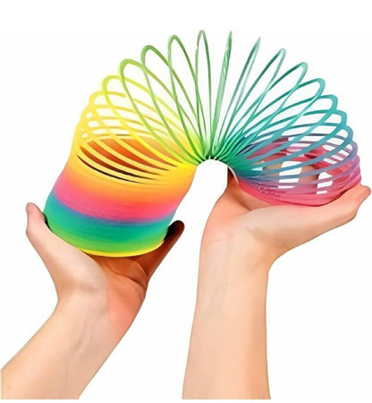 Colorful Slinky Spring Toy for Kids, Classic Stretchy and Bouncing Fun